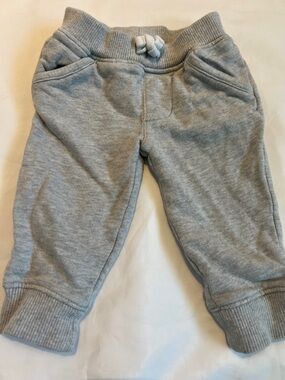 “Bundle 10/$13” Carter's 6M Light Gray baby boy Sweatpants with Drawstring
